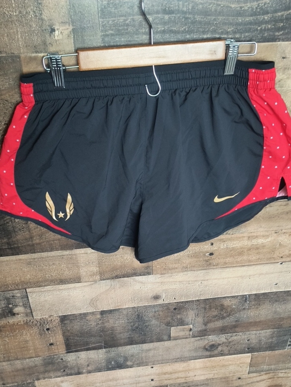 Nike Women’s Black & Red Running Shorts Sz Lg